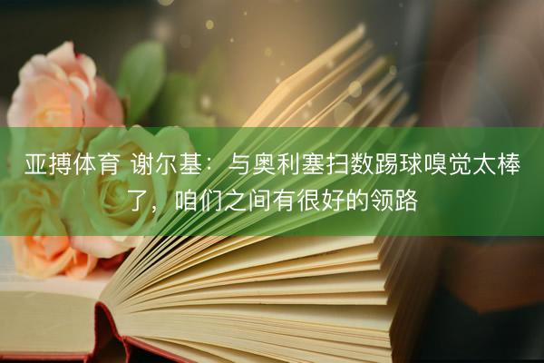亚搏体育 谢尔基：与奥利塞扫数踢球嗅觉太棒了，咱们之间有很好的领路