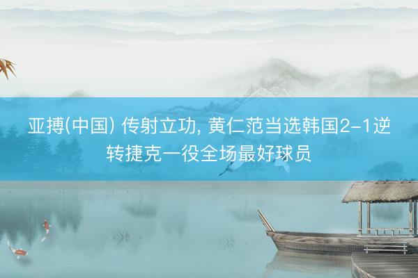 亚搏(中国) 传射立功， 黄仁范当选韩国2-1逆转捷克一役全场最好球员